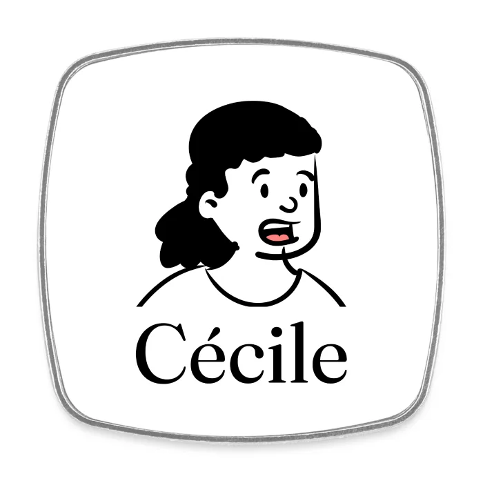 Magnet personnalisé au prénom Cécile