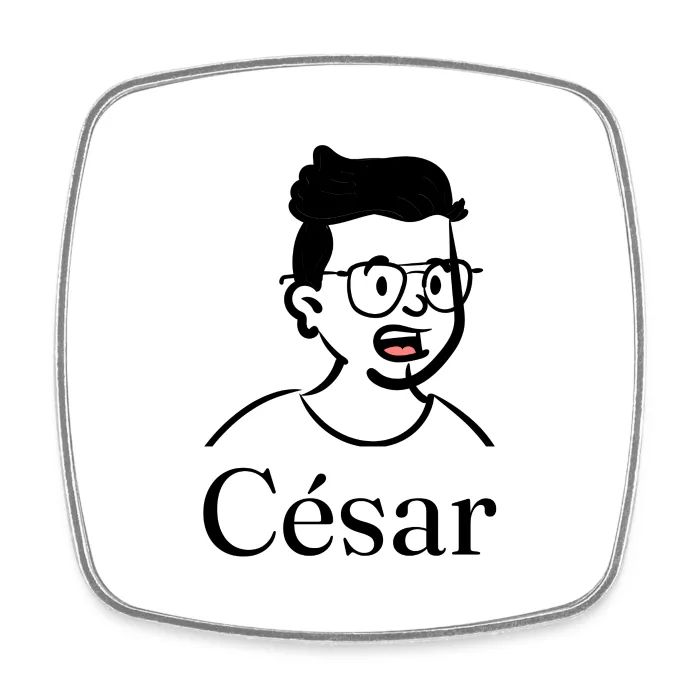 Magnet personnalisé au prénom César
