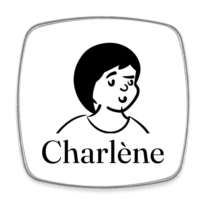Magnet personnalisé au prénom Charlène