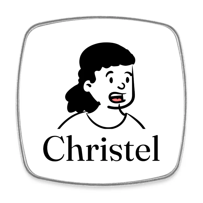 Magnet personnalisé au prénom Christel