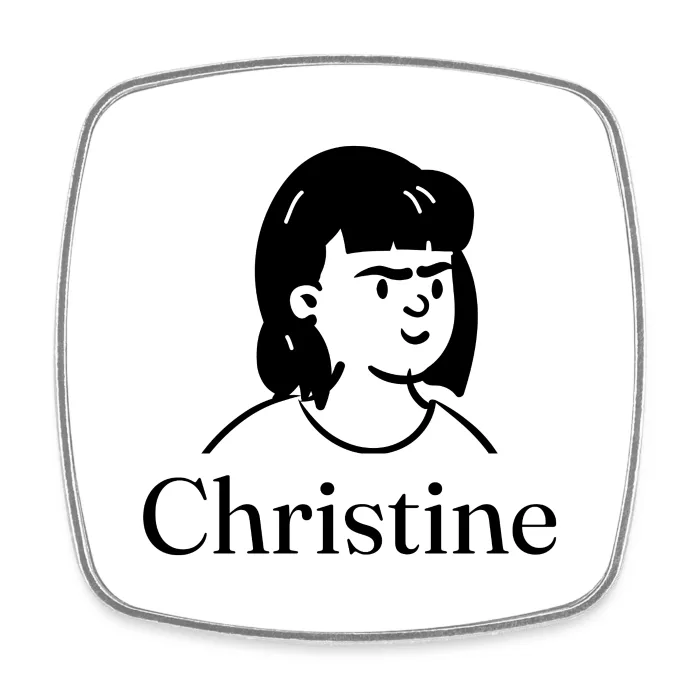 Magnet personnalisé au prénom Christine