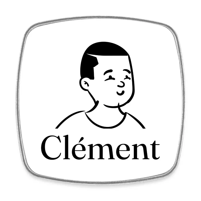 Magnet personnalisé au prénom Clément