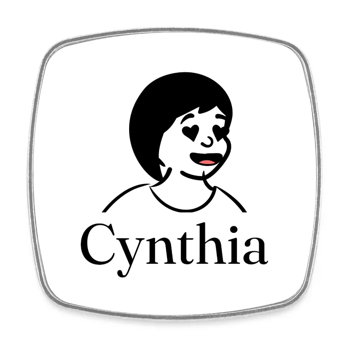 Magnet personnalisé au prénom Cynthia