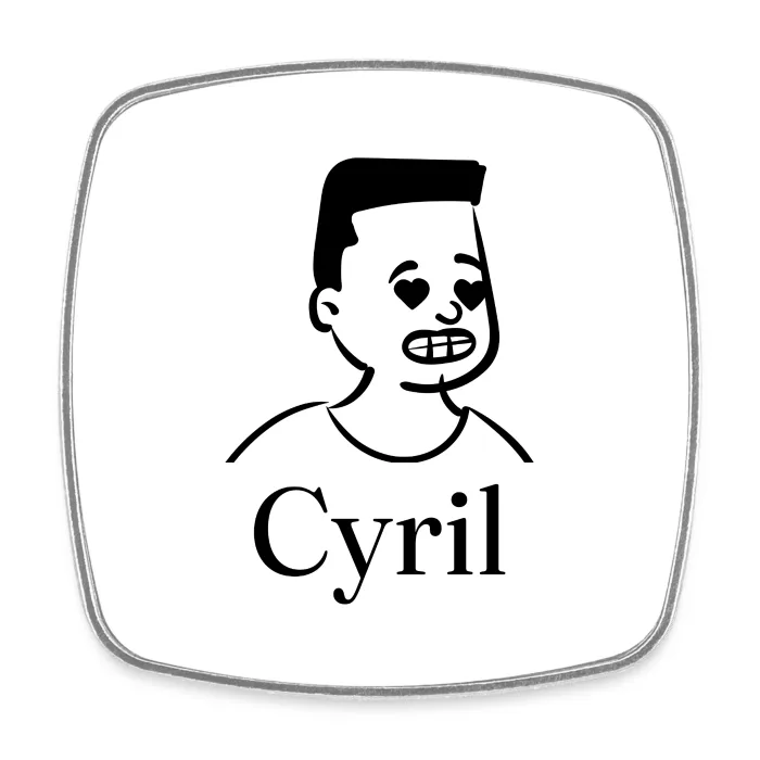 Magnet personnalisé au prénom Cyril