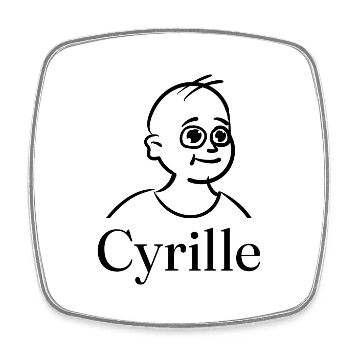 Magnet personnalisé au prénom Cyrille