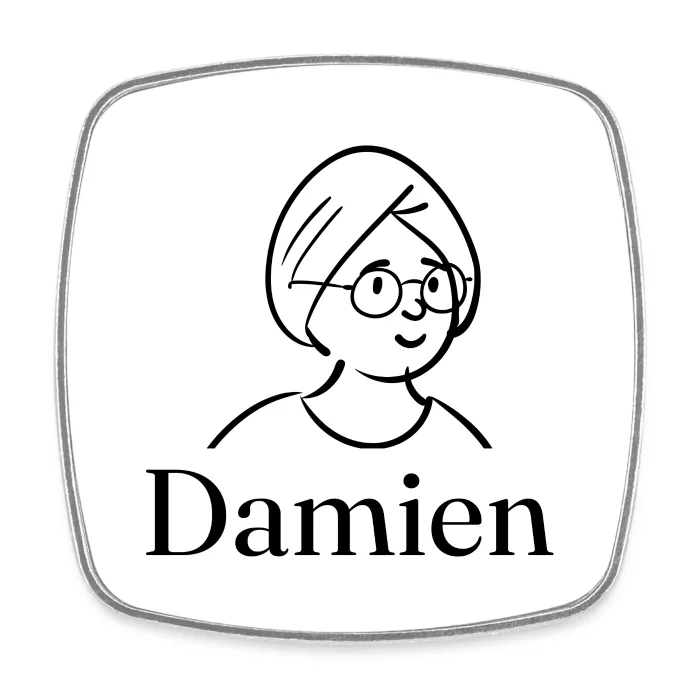 Magnet personnalisé au prénom Damien