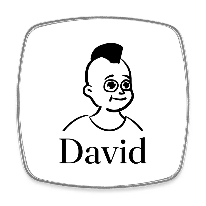 Magnet personnalisé au prénom David