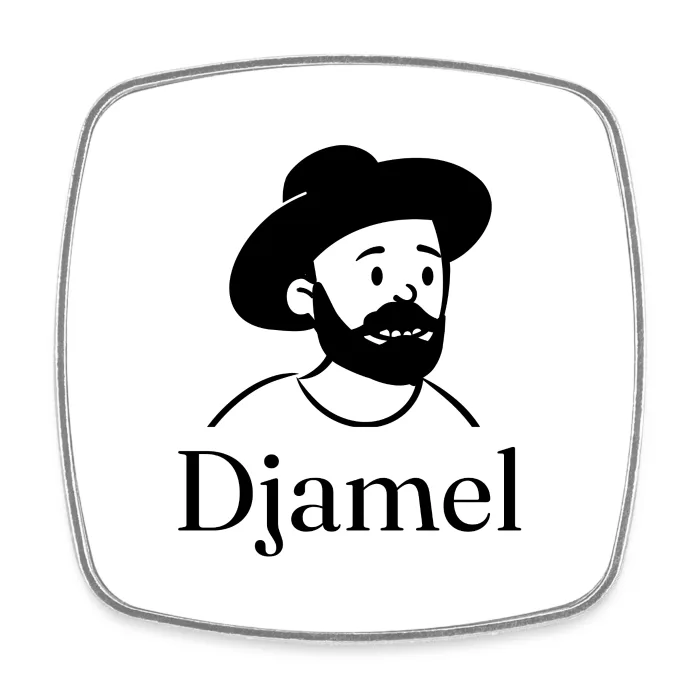 Magnet personnalisé au prénom Djamel