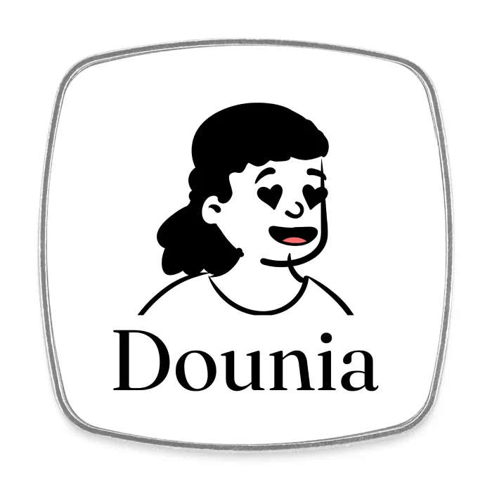 Magnet personnalisé au prénom Dounia