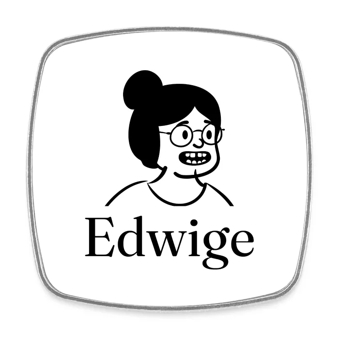 Magnet personnalisé au prénom Edwige