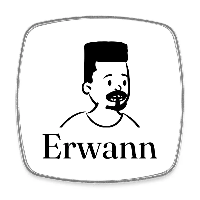 Magnet personnalisé au prénom Erwann