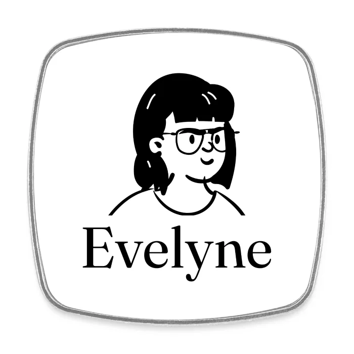 Magnet personnalisé au prénom Evelyne