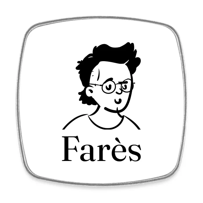 Magnet personnalisé au prénom Farès