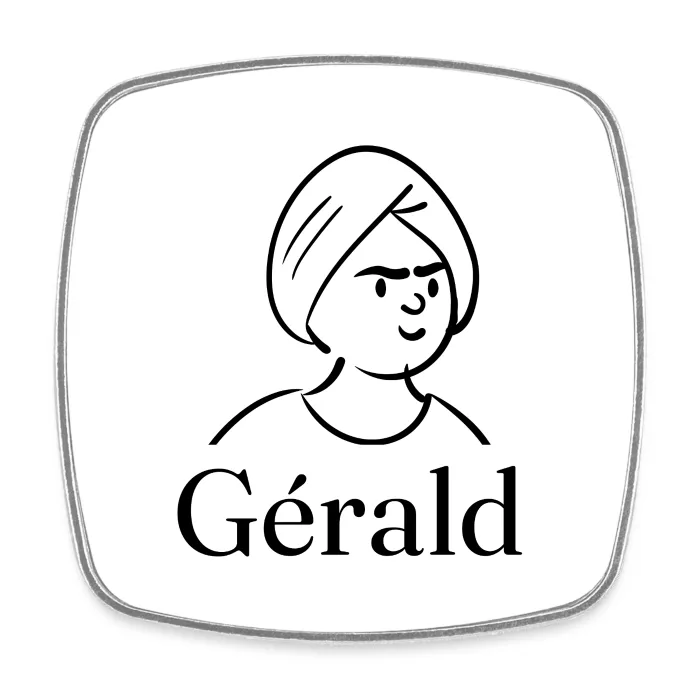 Magnet personnalisé au prénom Gérald