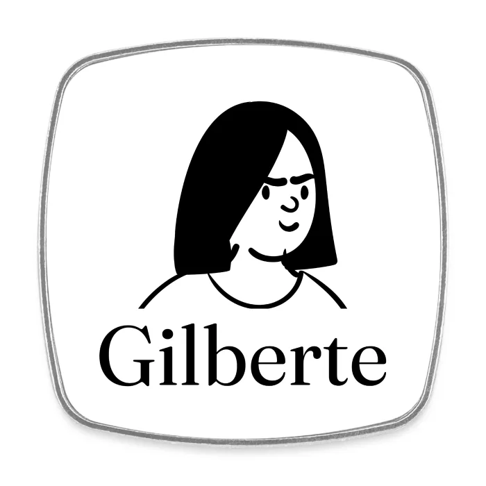 Magnet personnalisé au prénom Gilberte