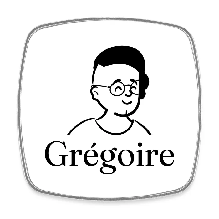 Magnet personnalisé au prénom Grégoire
