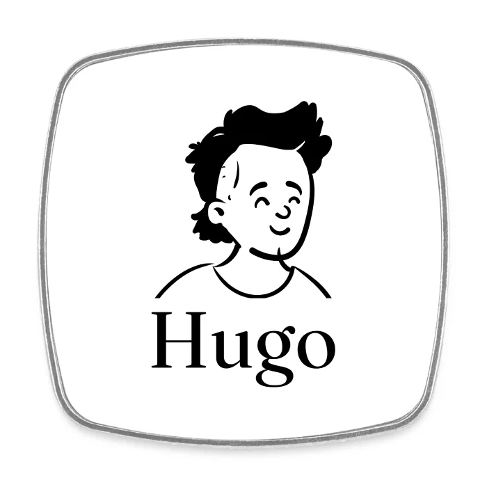Magnet personnalisé au prénom Hugo