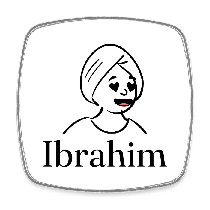 Magnet personnalisé au prénom Ibrahim