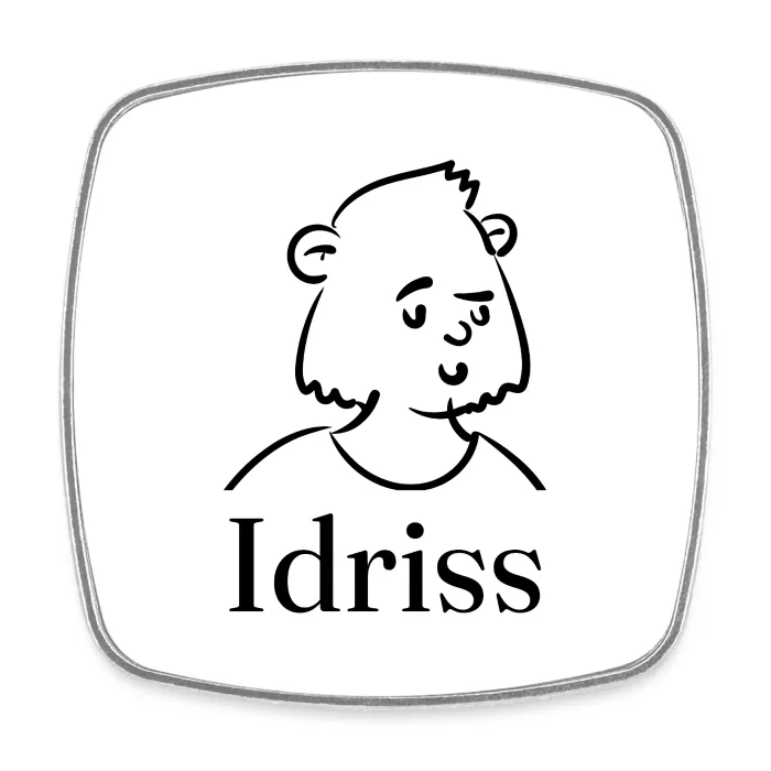 Magnet personnalisé au prénom Idriss