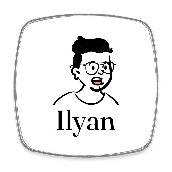 Magnet personnalisé au prénom Ilyan