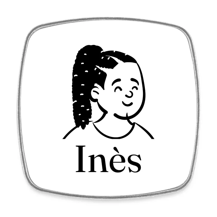 Magnet personnalisé au prénom Inès