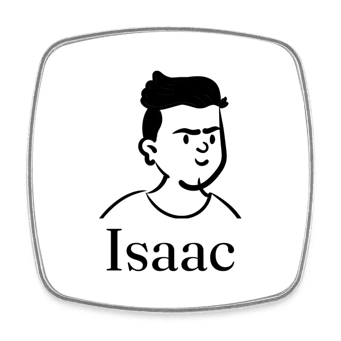 Magnet personnalisé au prénom Isaac