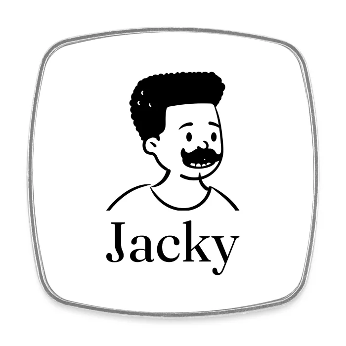 Magnet personnalisé au prénom Jacky