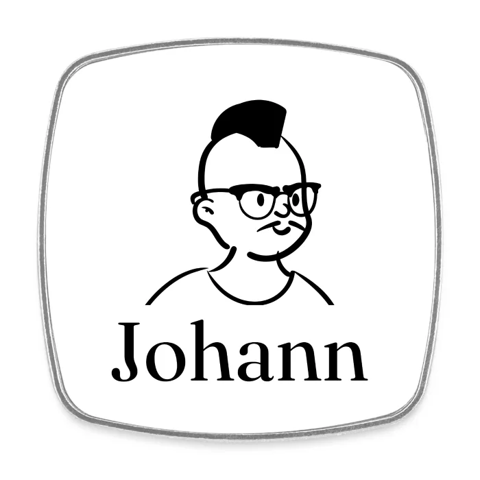 Magnet personnalisé au prénom Johann