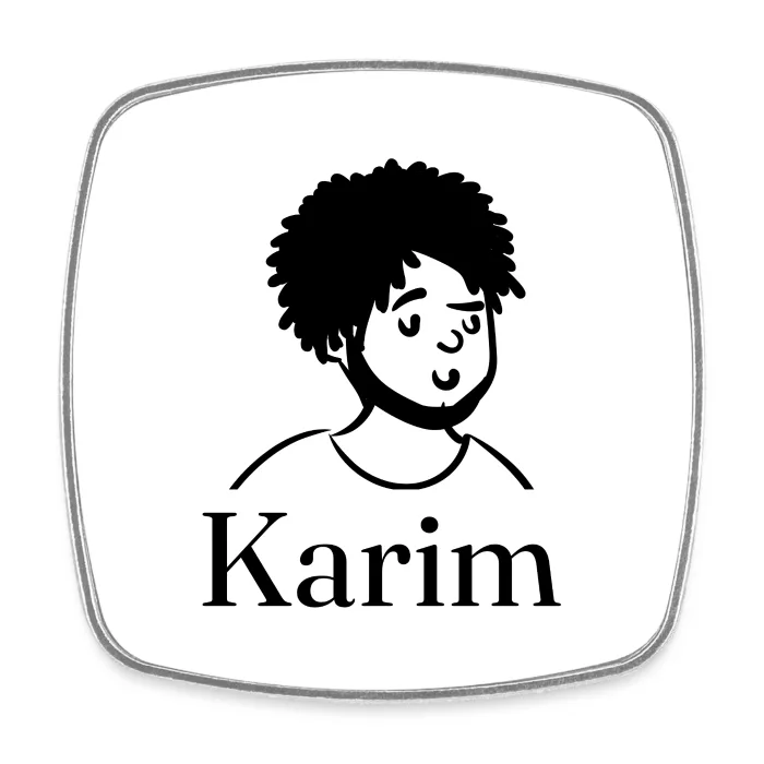 Magnet personnalisé au prénom Karim