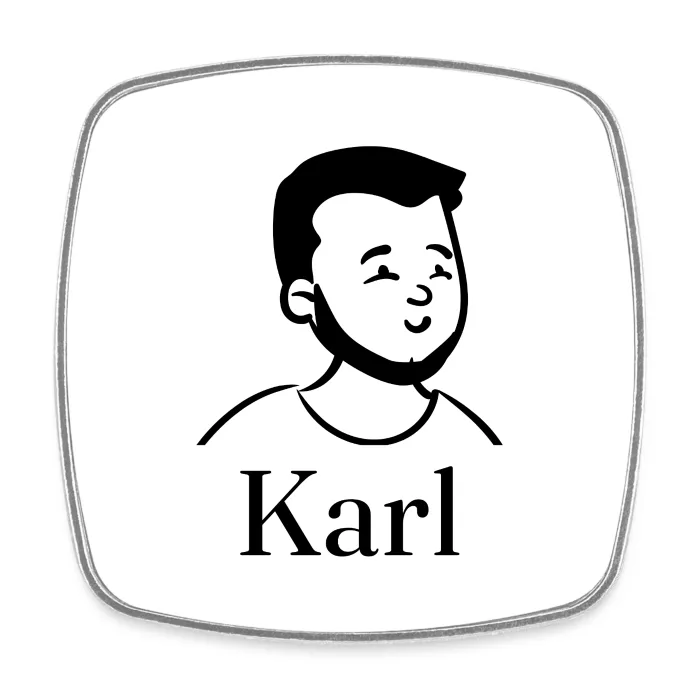 Magnet personnalisé au prénom Karl