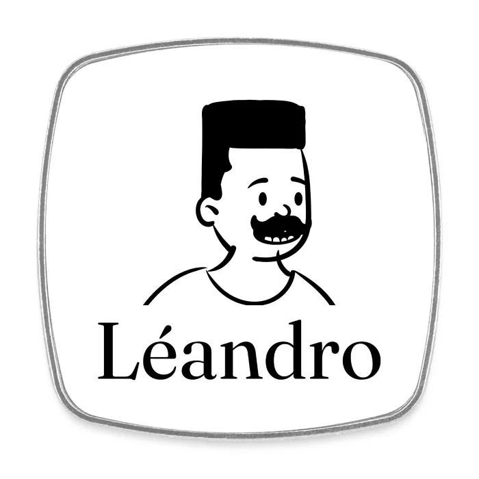 Magnet personnalisé au prénom Léandro