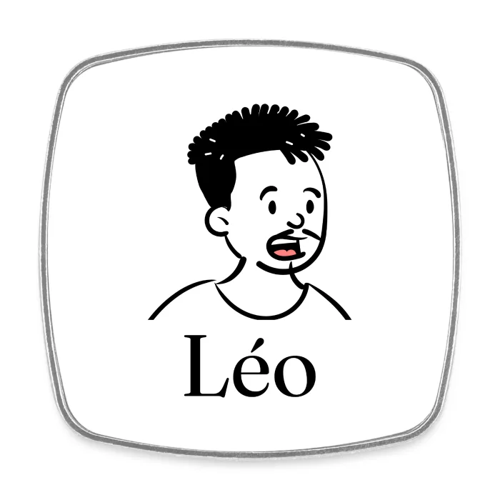 Magnet personnalisé au prénom Léo