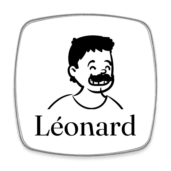 Magnet personnalisé au prénom Léonard