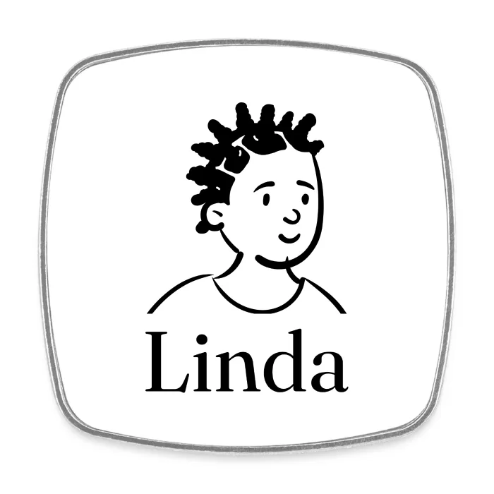 Magnet personnalisé au prénom Linda