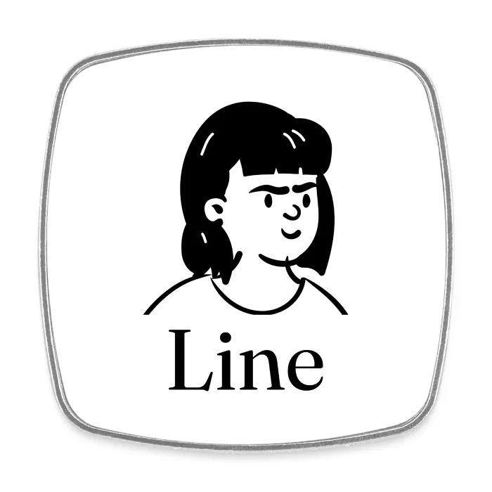 Magnet personnalisé au prénom Line