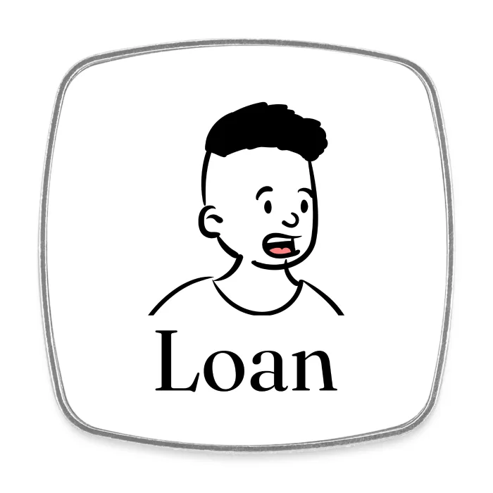 Magnet personnalisé au prénom Loan