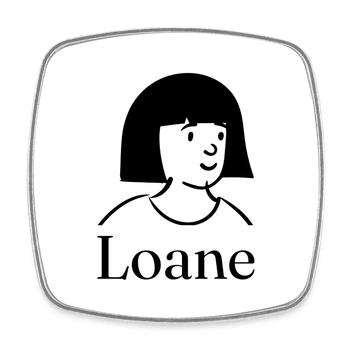 Magnet personnalisé au prénom Loane