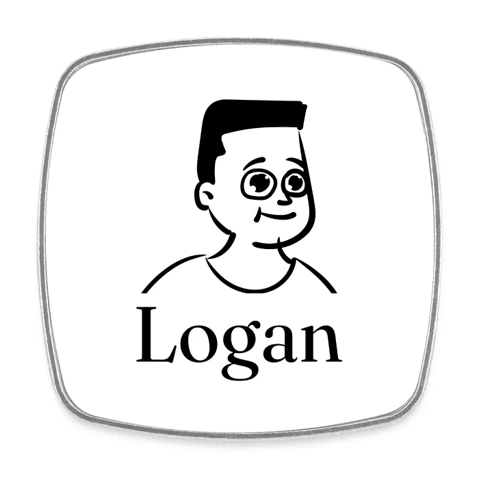 Magnet personnalisé au prénom Logan