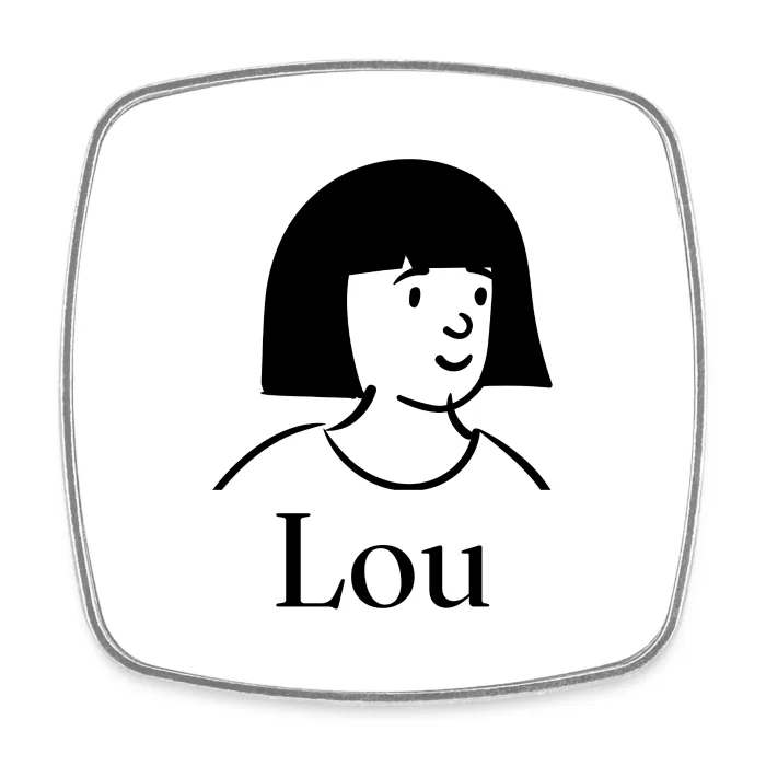 Magnet personnalisé au prénom Lou