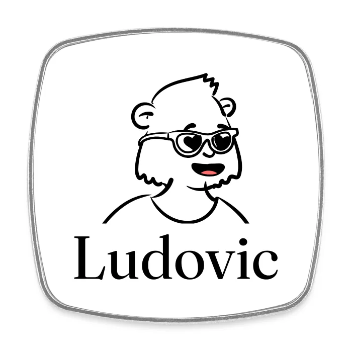 Magnet personnalisé au prénom Ludovic