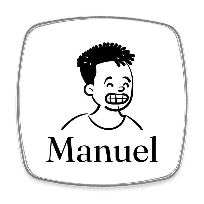 Magnet personnalisé au prénom Manuel
