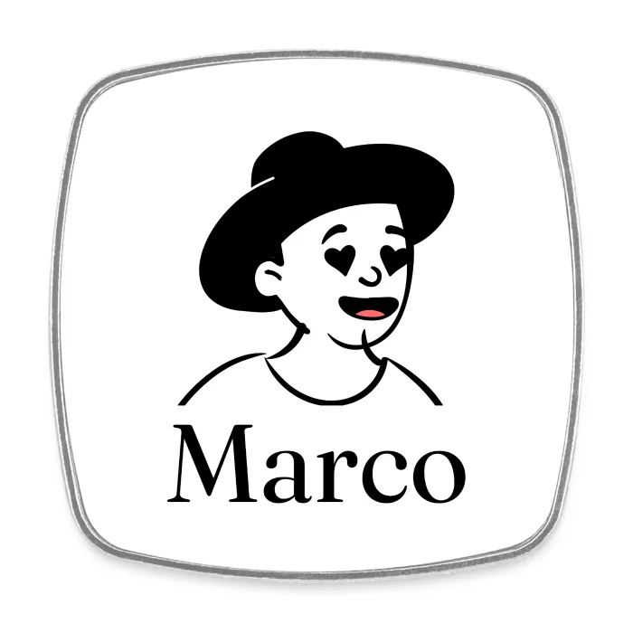 Magnet personnalisé au prénom Marco