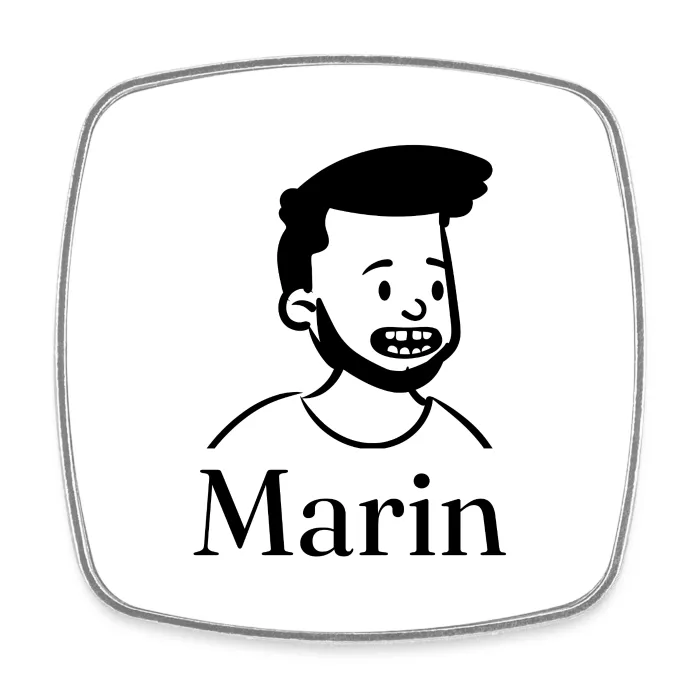 Magnet personnalisé au prénom Marin