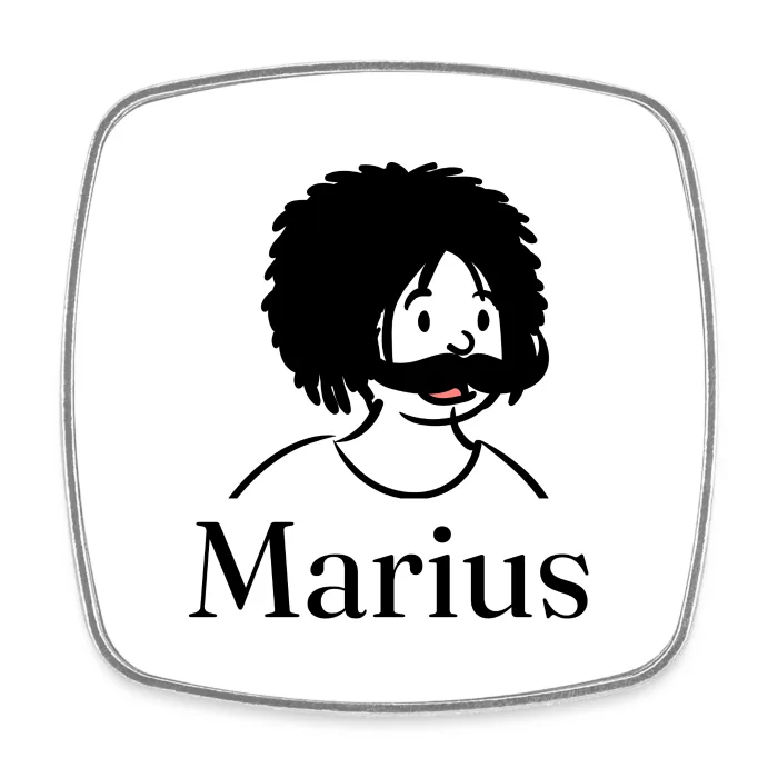 Magnet personnalisé au prénom Marius