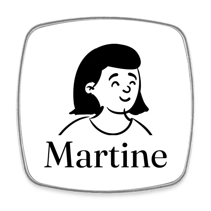Magnet personnalisé au prénom Martine