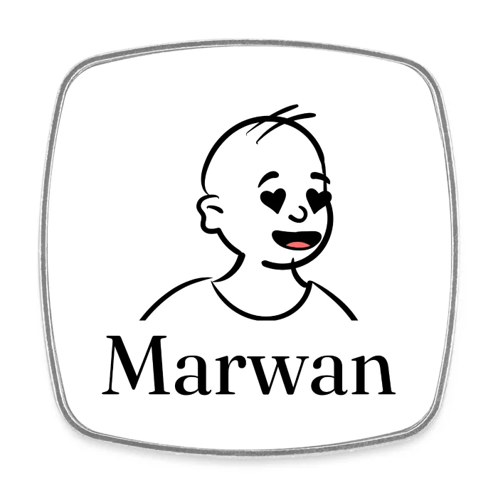 Magnet personnalisé au prénom Marwan