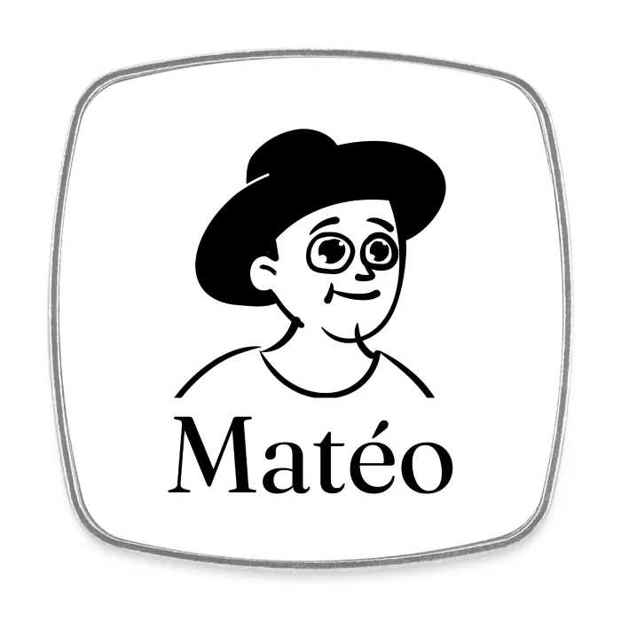 Magnet personnalisé au prénom Matéo