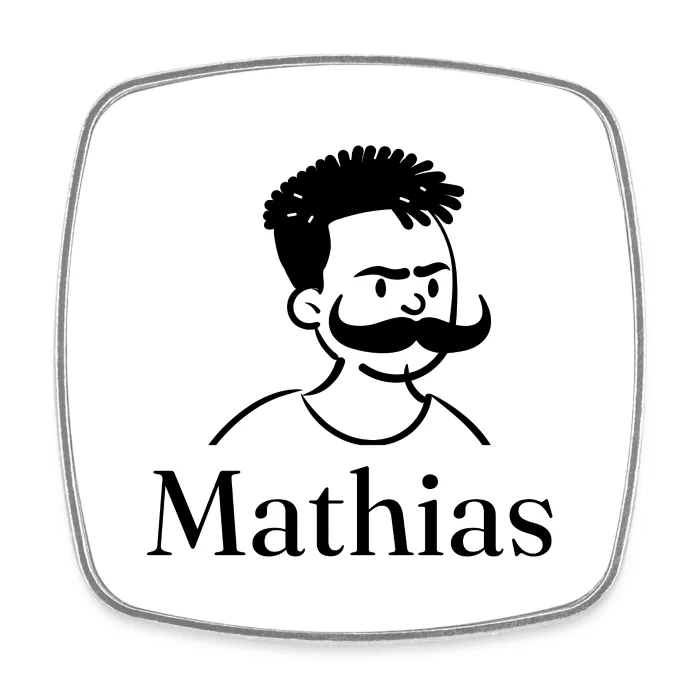 Magnet personnalisé au prénom Mathias