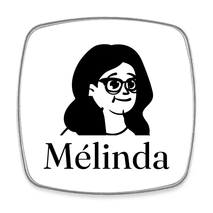 Magnet personnalisé au prénom Mélinda