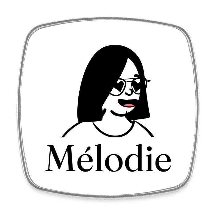 Magnet personnalisé au prénom Mélodie
